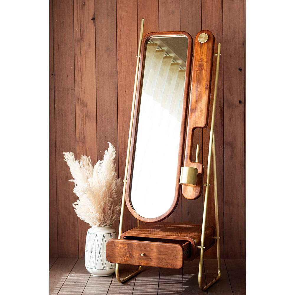 Clio- Full Length Mirror | Tall Luxury Wooden Dresser | Buy Large Mirrors Online