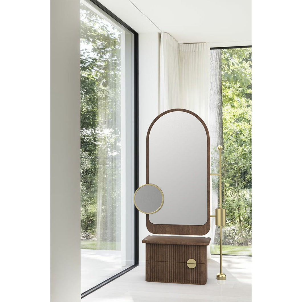 eris wooden dresser with mirror